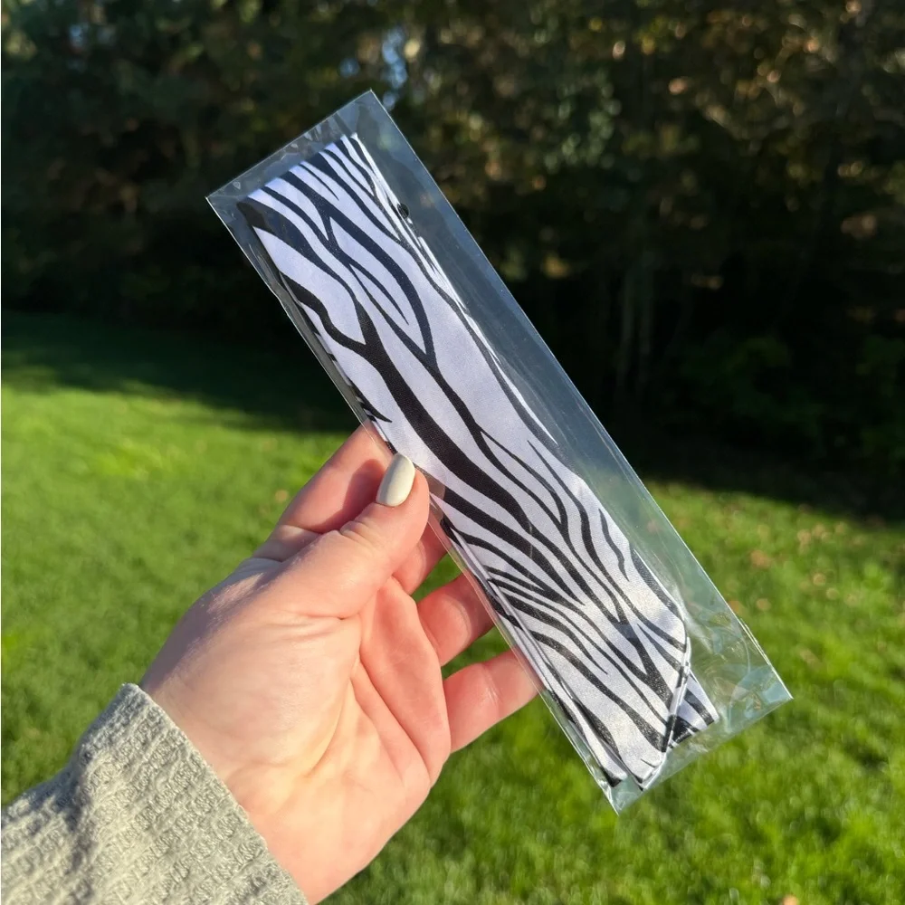 Stylish Zebra Print Headband/Scarf/Twilly